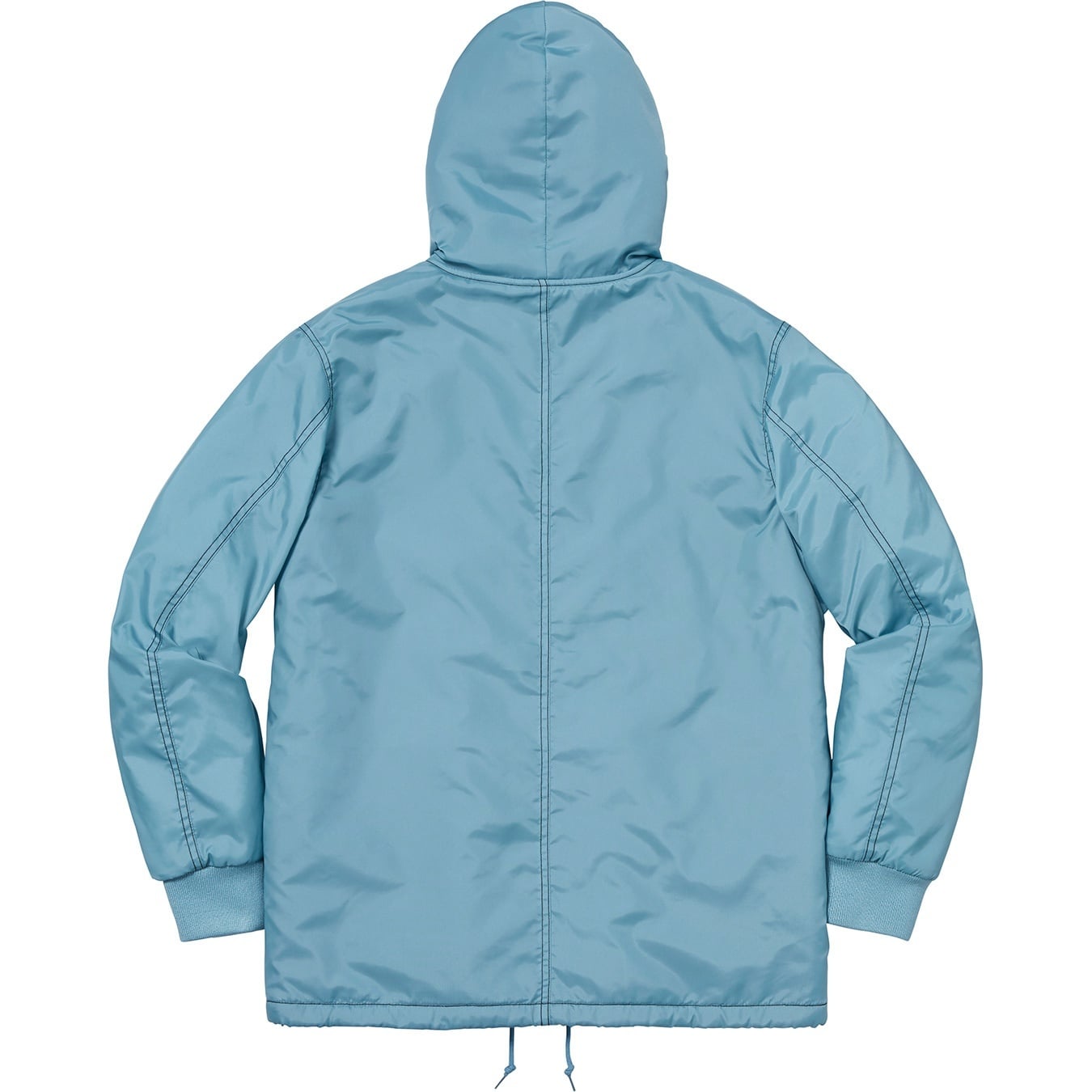 Sherpa Lined Nylon Zip Up Jacket view 8